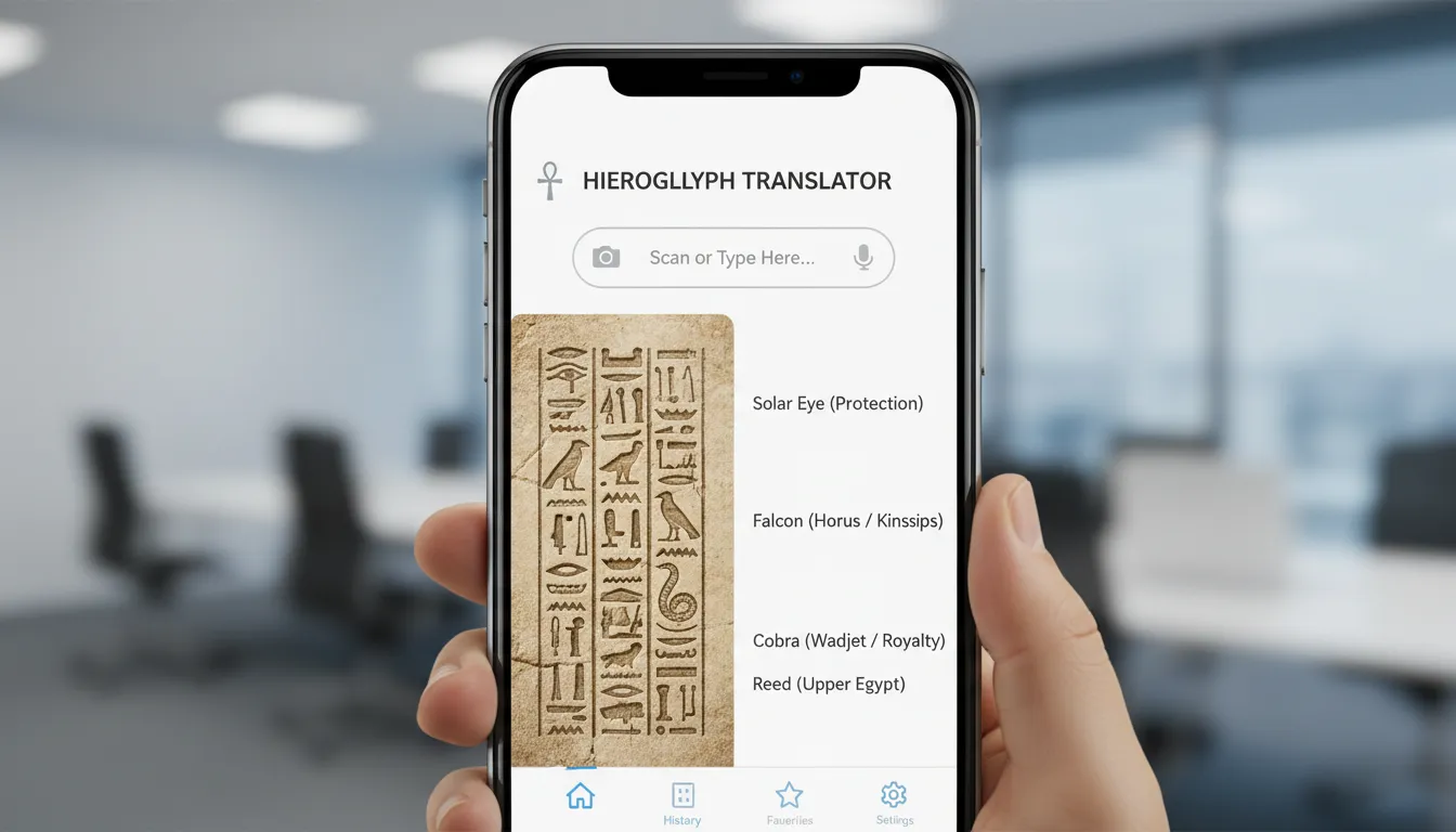 HieroLens App Interface